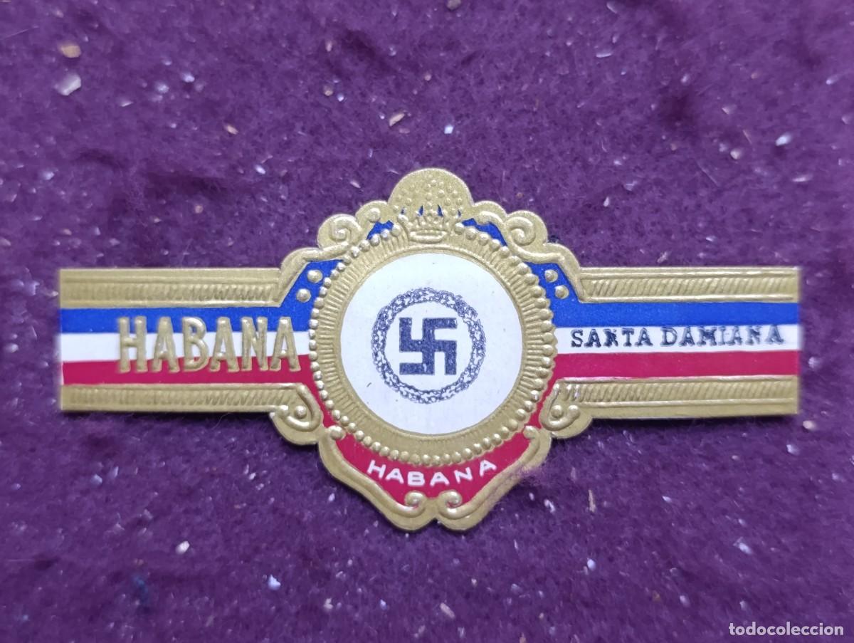 Vitolas de colecci&oacute;n: CV22, Vitola Rara, Habana, Santa Damiana, con la esv&aacute;stica nazi