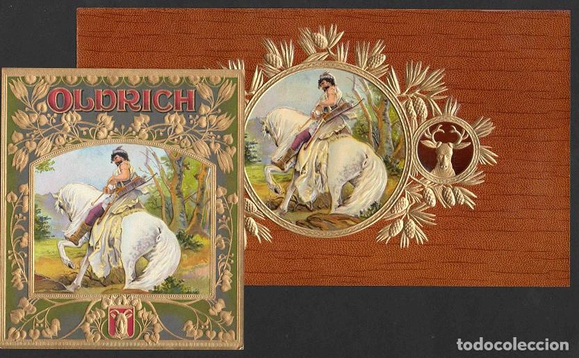 Vitolas de colecci&oacute;n: Vitolas, original litograf&iacute;as. Conjunto 2 litograf&iacute;as tabaqueras antiguas. Oldrich.