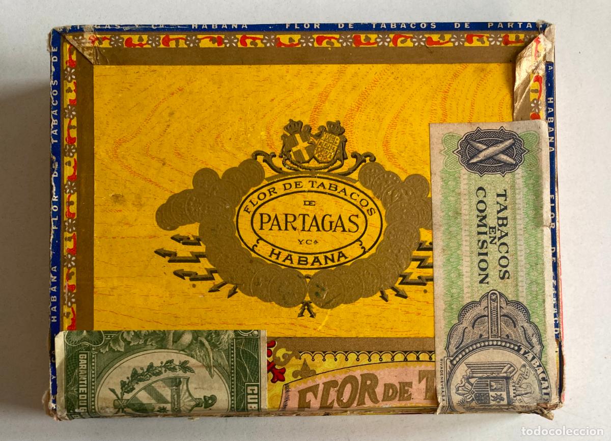 Vitolas de colecci&oacute;n: CAJA DE PUROS HABANOS - PARTAGAS, SIN PUROS, CON VITOLAS DE HOYO DE MONTERREY.