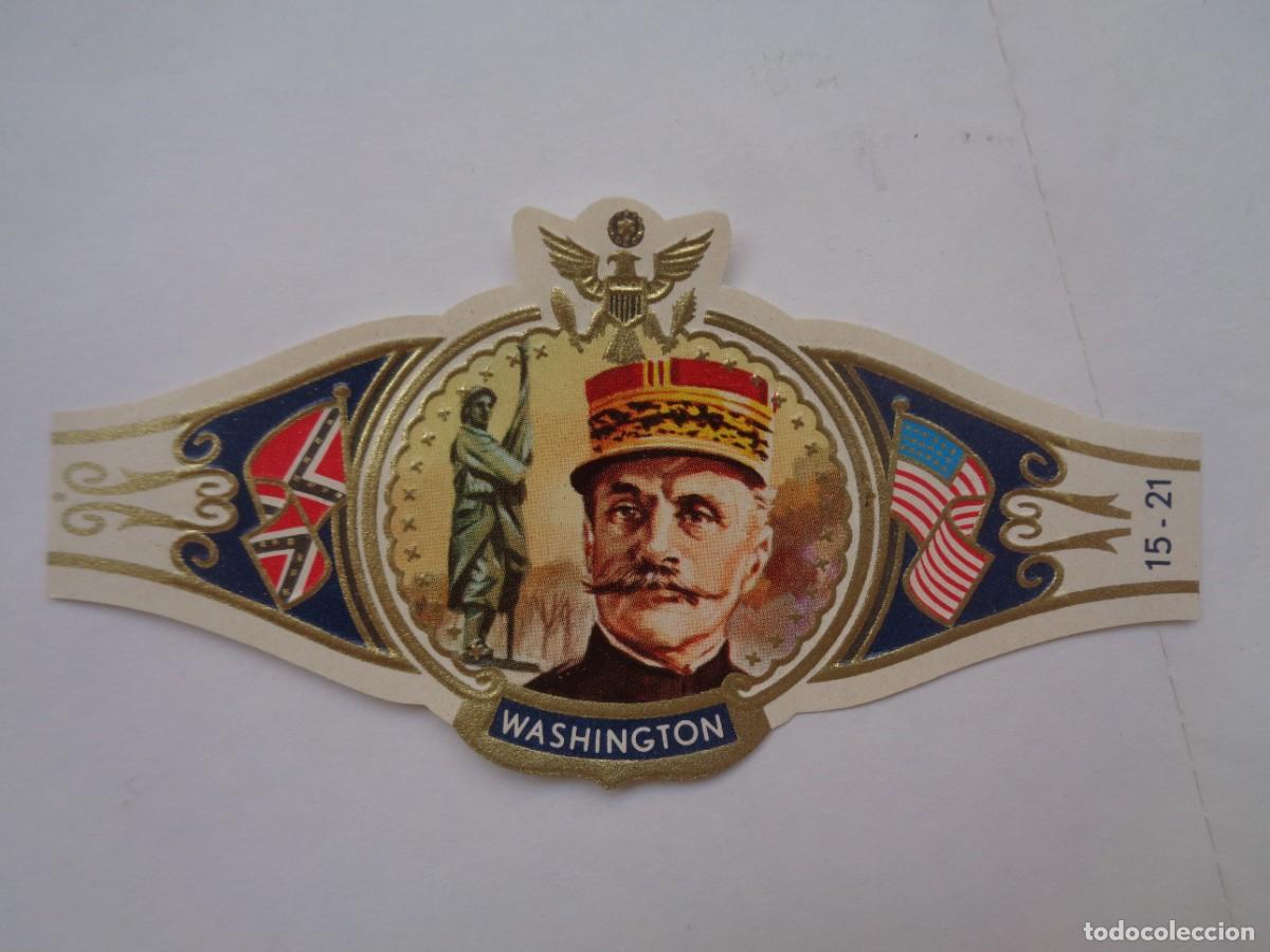 Vitolas de colecci&oacute;n: GRAN VITOLA DE CIGARROS WASHINGTON , SERIE 1&ordf; GUERRA MUNDIAL : MARISCAL FOSH , FRANCIA