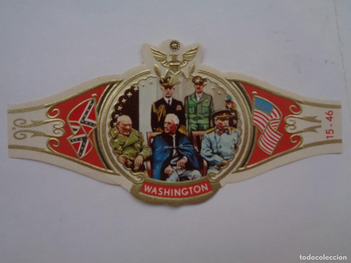 Vitolas de colecci&oacute;n: GRAN VITOLA DE CIGARROS WASHINGTON , SERIE 2&ordf; GUERRA MUNDIAL : YALTA