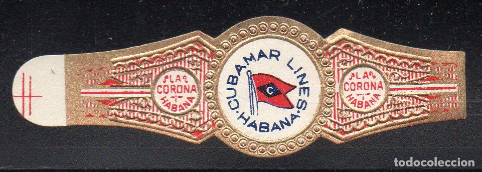Vitolas de colecci&oacute;n: VITOLA CLASICA: 053053, TEMA BANDERAS, CUBAMAR LINES, LA CORONA, CUBA