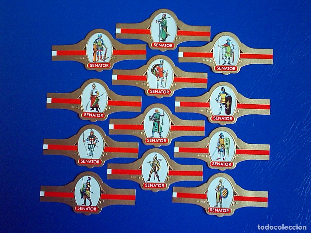 Vitolas de colecci&oacute;n: SENATOR, GUERREROS MEDIEVALES, SERIE 1&ordf;, 12 VITOLAS, SERIE COMPLETA.