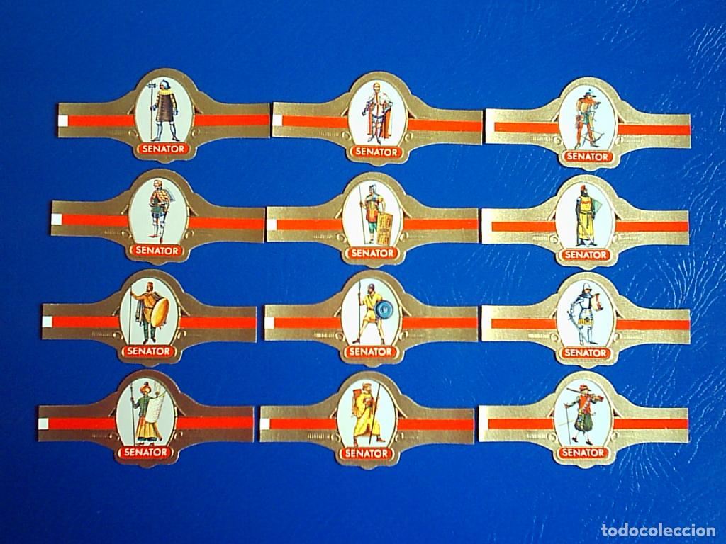 Vitolas de colecci&oacute;n: SENATOR, GUERREROS MEDIEVALES, SERIE 2&ordf;, 12 VITOLAS, SERIE COMPLETA.