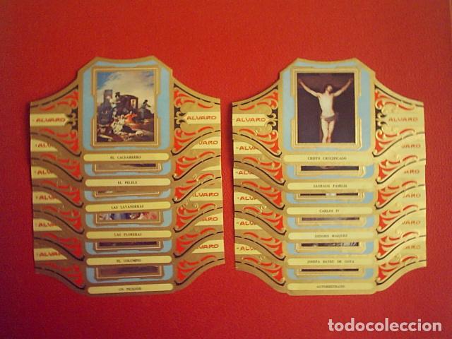 Vitolas de colecci&oacute;n: ALVARO, GOYA, SERIE 1&ordf;, 12 VITOLINAS, SERIE COMPLETA.
