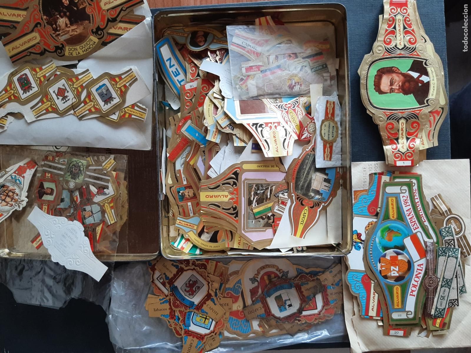 Vitolas de colecci&oacute;n: CAJA CON CIENTOS DE VITOLAS ANTIGUAS