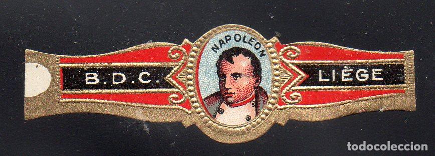 Vitolas de colecci&oacute;n: VITOLA CLASICA: 054002, MILITARES Y POLITICOS DE FRANCIA, NAPOLEON, B.D.C. LIEGE