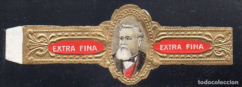 Vitolas de colecci&oacute;n: VITOLA CLASICA: 054037, POLITICOS Y MILITARES FRANCIA, FALLIERES, EXTRA FINA