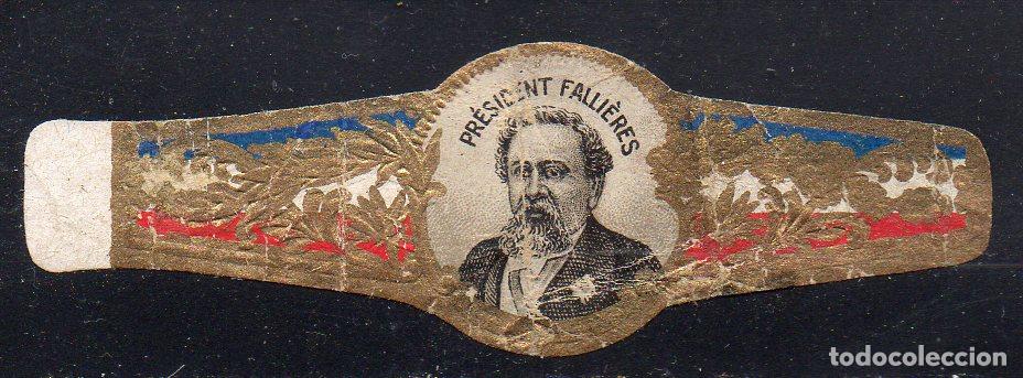 Vitolas de colecci&oacute;n: VITOLA CLASICA: 054041, POLITICOS Y MILITARES FRANCIA, FALLIERES, ALAS EN COLOR