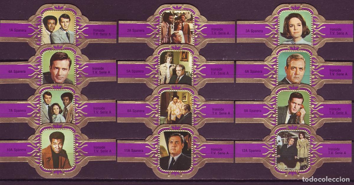 Vitolas de colecci&oacute;n: SPANERA, IRONSIDE, MORADO, 12 VITOLAS, SERIE COMPLETA.