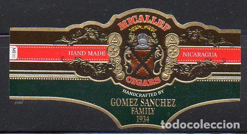 Vitolas de colecci&oacute;n: VITOLA CLASICA: 056007, MICALLEF CIGARS, NICARAGUA.