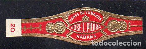 Vitolas de colecci&oacute;n: VITOLA CLASICA: 056014, TEMA CORONAS, J. LUIS PIEDRA, HABANA, CUBA, PEQUE&Ntilde;A, TALON 20