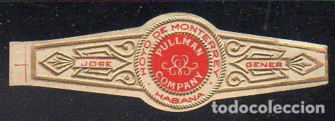Vitolas de colecci&oacute;n: VITOLA CLASICA: 056020, PULLMAN COMPANY, HOYO DE MONTERREY, CUBA.