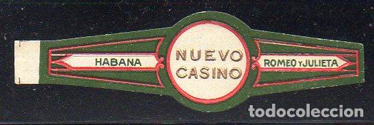 Vitolas de colecci&oacute;n: VITOLA CLASICA: 056026, NUEVO CASINO, ROMEO Y JULIETA, CUBA.