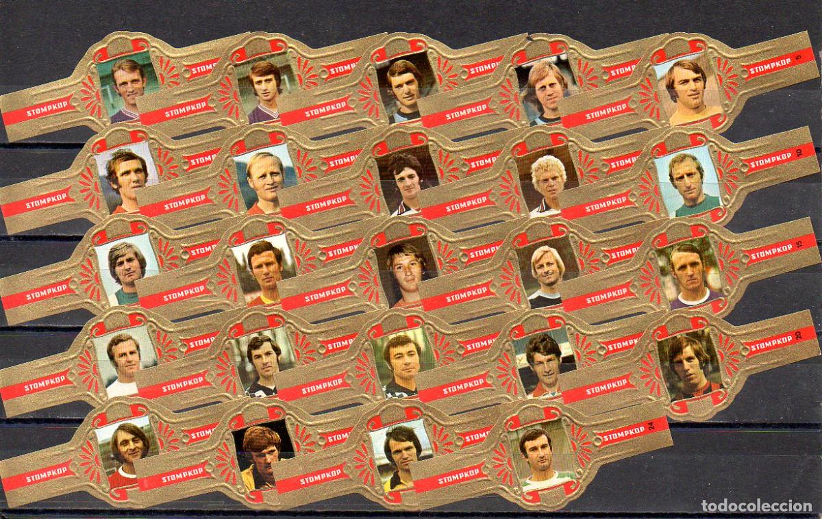 Vitolas de colecci&oacute;n: STOMPKOP, FUTBOLISTAS, SERIE 1&ordf;, 24 VITOLAS, SERIE COMPLETA.
