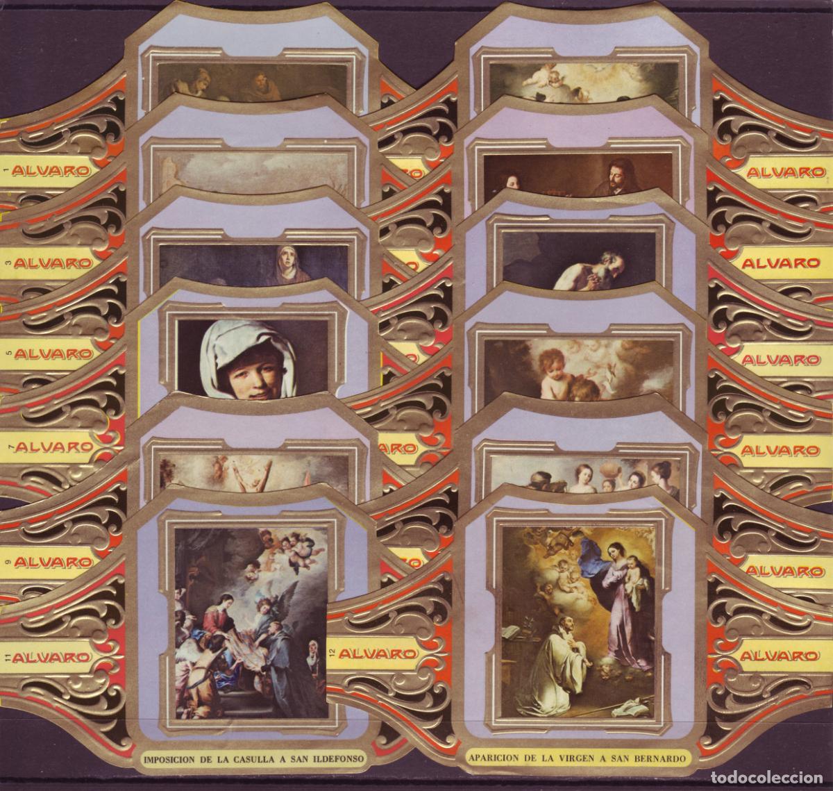 Vitolas de colecci&oacute;n: ALVARO, MURILLO, SERIE 2&ordf;, 12 VITOLINAS, SERIE COMPLETA.