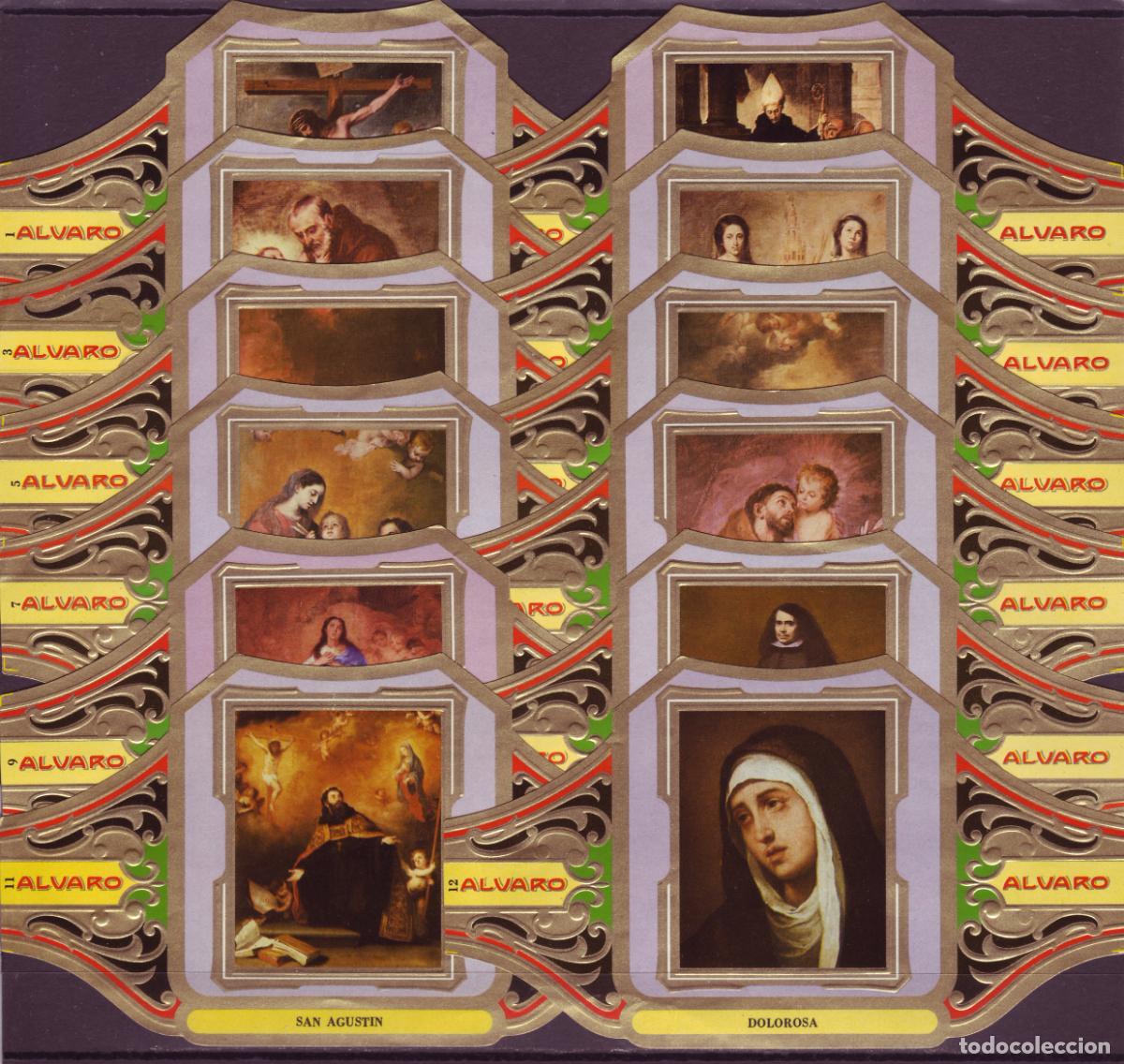 Vitolas de colecci&oacute;n: ALVARO, MURILLO, SERIE 3&ordf;, 12 VITOLINAS, SERIE COMPLETA.