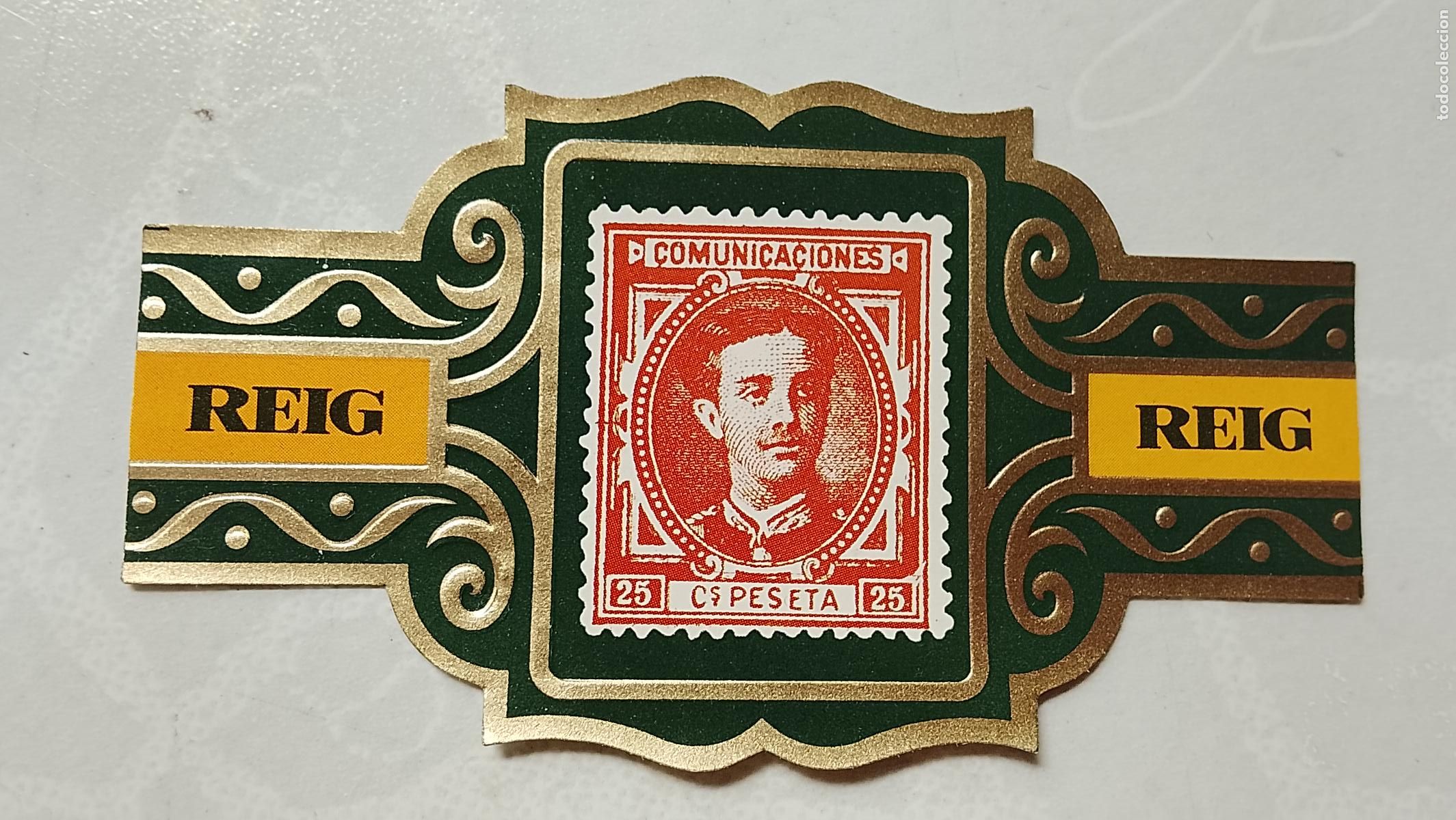 Collection cigar bands: vitola de puros o tabacos REIG - LA DE LA FOTO - OFERTAS POR LOTES COMBINADOS - COLECIONISMO