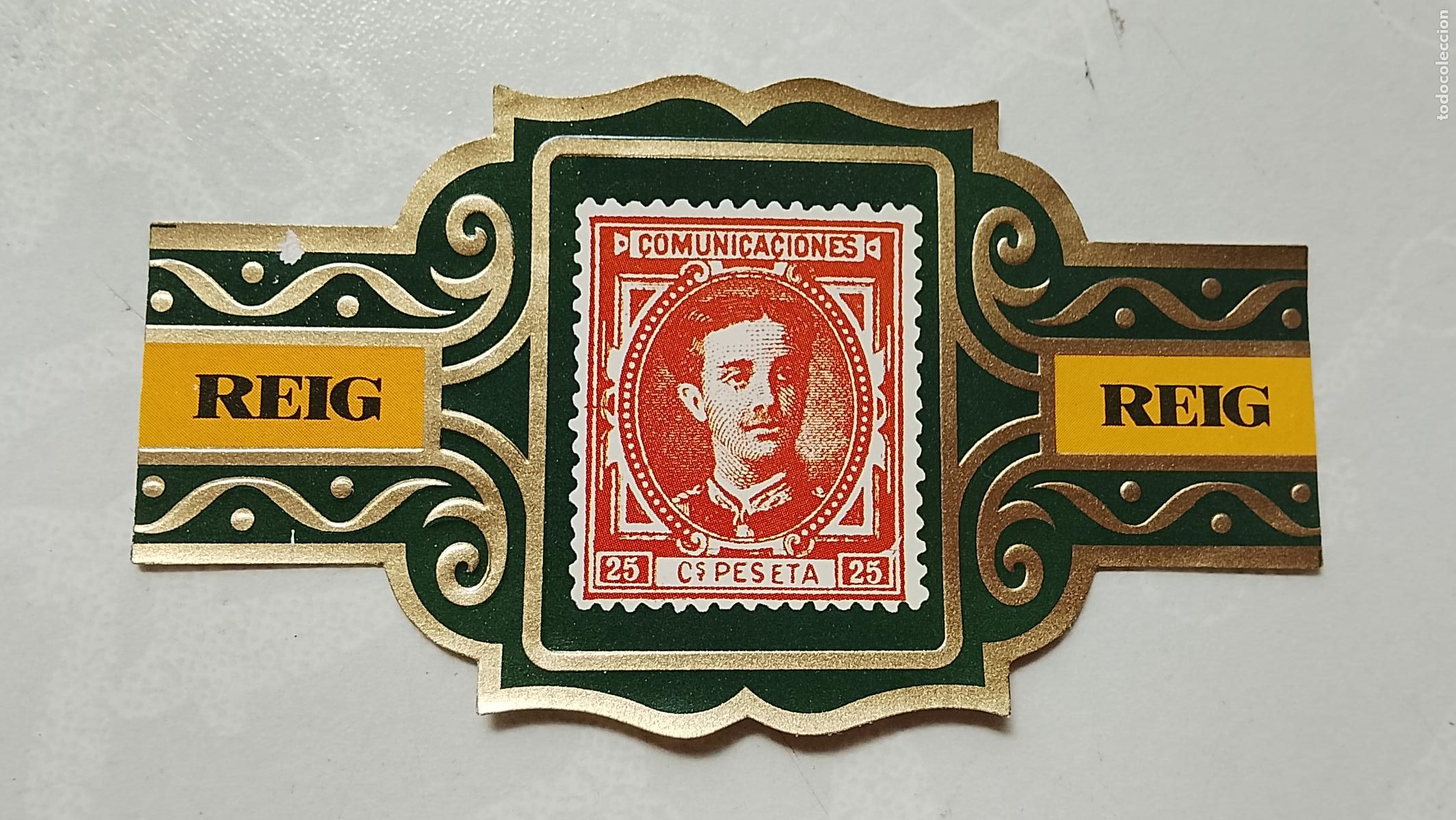 Collection cigar bands: vitola de puros o tabacos REIG - LA DE LA FOTO - OFERTAS POR LOTES COMBINADOS - COLECIONISMO