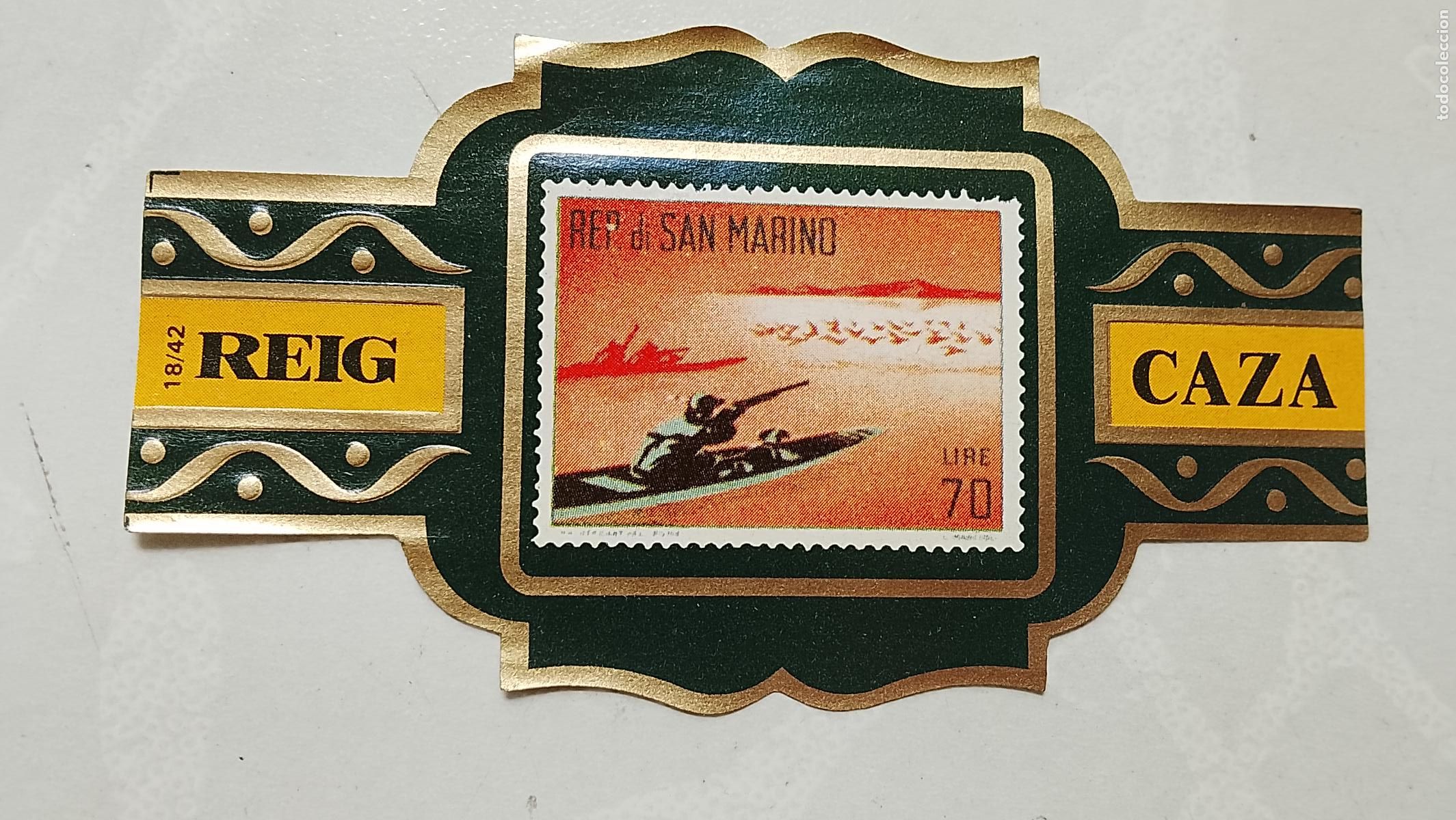 Collection cigar bands: vitola de puros o tabacos REIG - LA DE LA FOTO - OFERTAS POR LOTES COMBINADOS - COLECIONISMO
