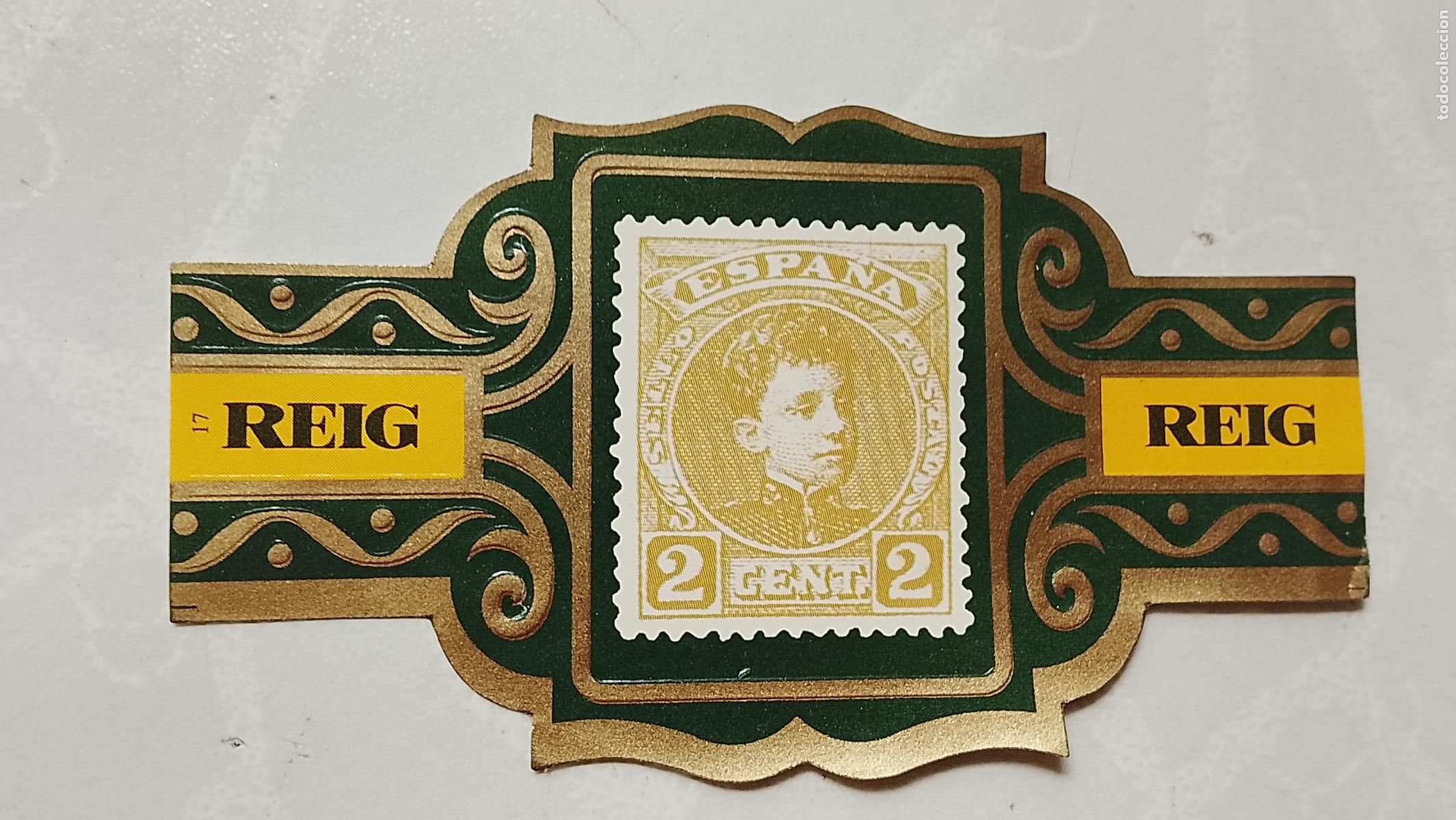 Vitolas de colecci&oacute;n: vitola de puros o tabacos REIG - LA DE LA FOTO - OFERTAS POR LOTES COMBINADOS - COLECIONISMO