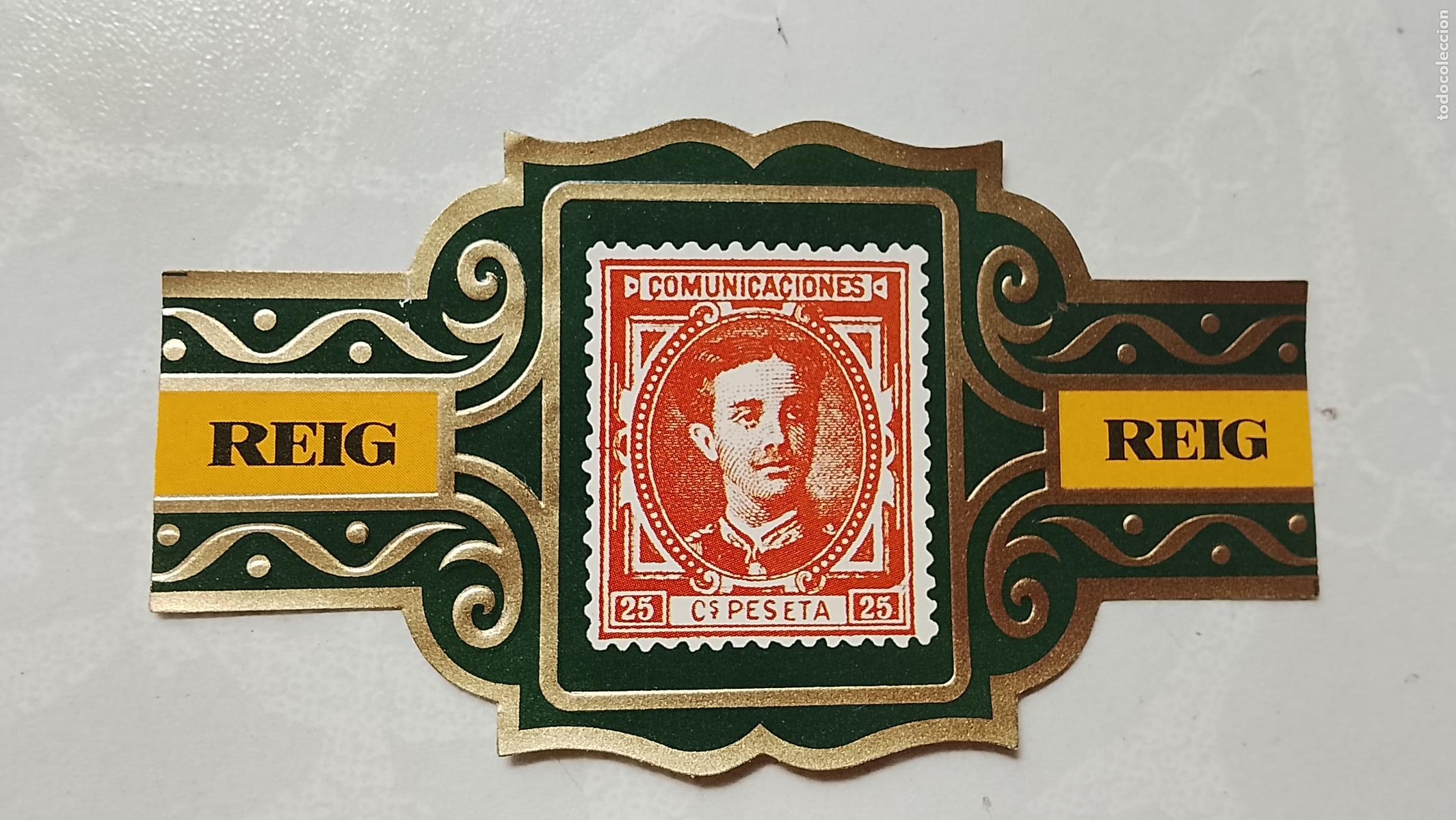 Vitolas de colecci&oacute;n: vitola de puros o tabacos REIG - LA DE LA FOTO - OFERTAS POR LOTES COMBINADOS - COLECIONISMO