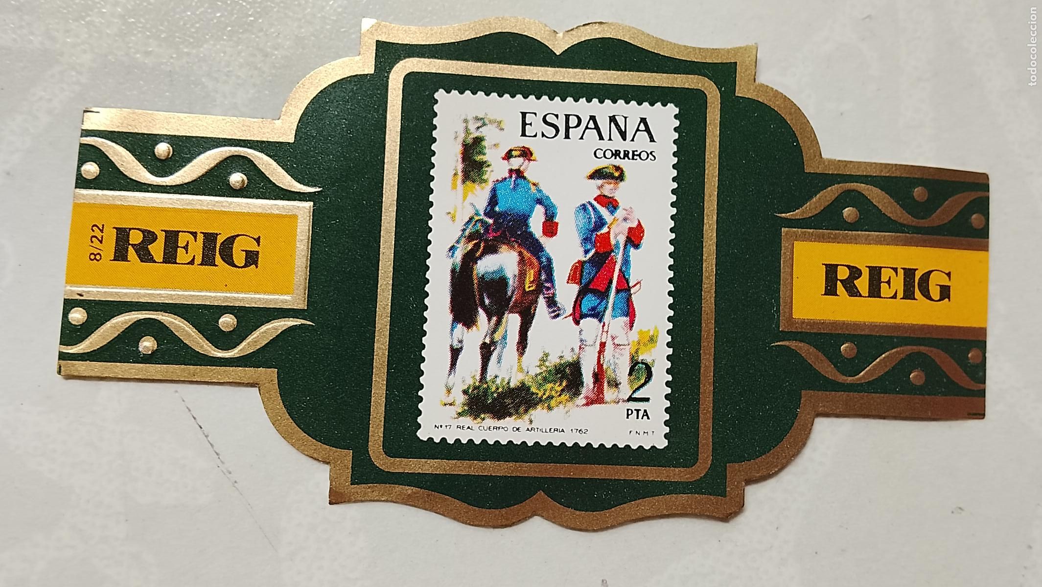 Vitolas de colecci&oacute;n: vitola de puros o tabacos REIG - LA DE LA FOTO - OFERTAS POR LOTES COMBINADOS - COLECIONISMO