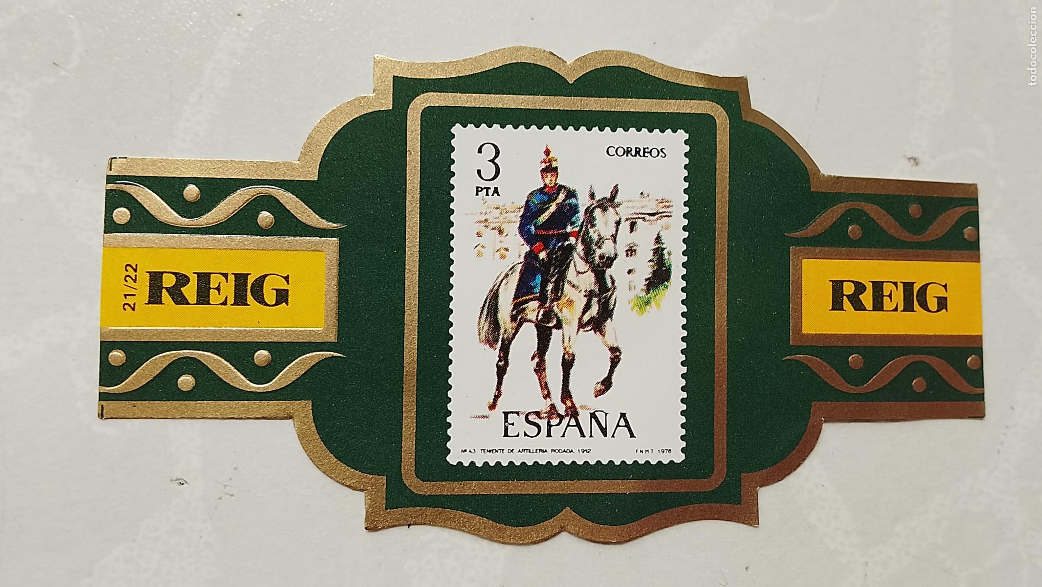 Vitolas de colecci&oacute;n: vitola de puros o tabacos REIG - LA DE LA FOTO - OFERTAS POR LOTES COMBINADOS - COLECIONISMO