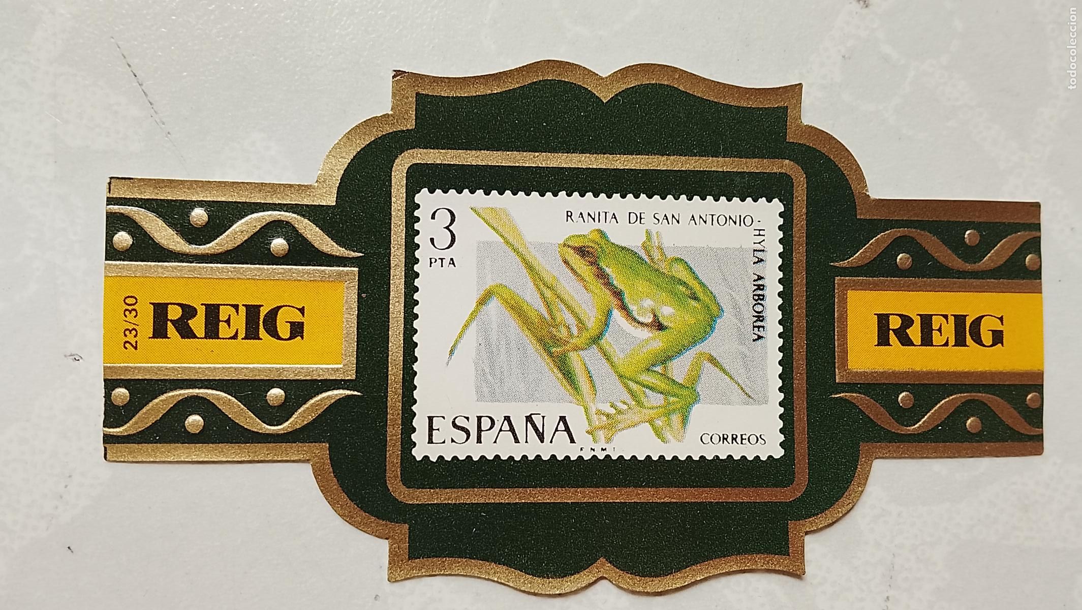 Vitolas de colecci&oacute;n: vitola de puros o tabacos REIG - LA DE LA FOTO - OFERTAS POR LOTES COMBINADOS - COLECIONISMO