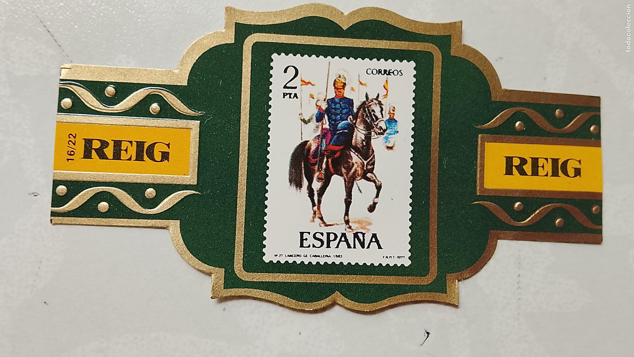 Vitolas de colecci&oacute;n: vitola de puros o tabacos REIG - LA DE LA FOTO - OFERTAS POR LOTES COMBINADOS - COLECIONISMO