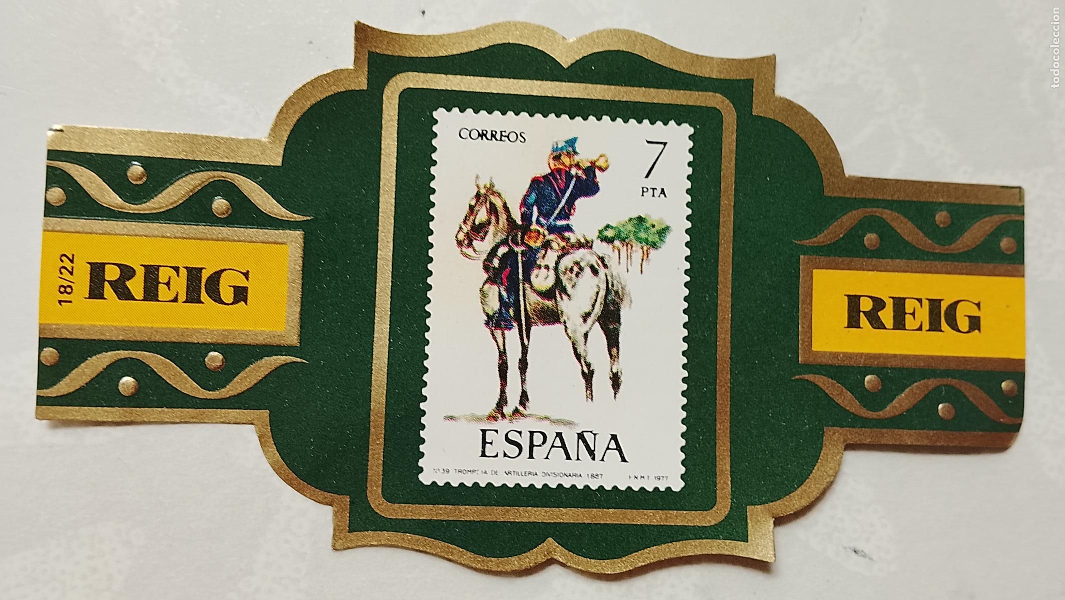 Vitolas de colecci&oacute;n: vitola de puros o tabacos REIG - LA DE LA FOTO - OFERTAS POR LOTES COMBINADOS - COLECIONISMO
