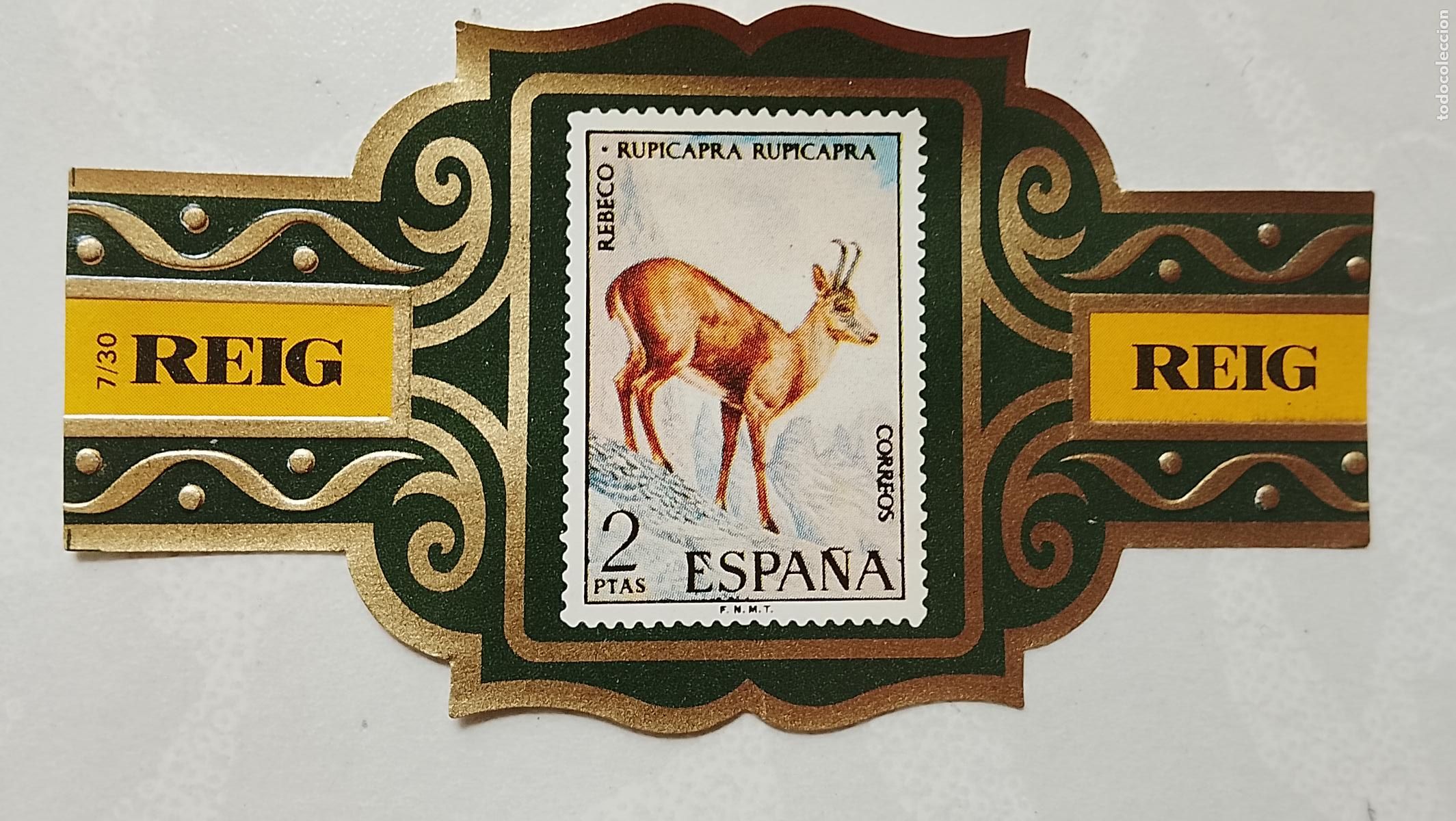 Vitolas de colecci&oacute;n: vitola de puros o tabacos REIG - LA DE LA FOTO - OFERTAS POR LOTES COMBINADOS - COLECIONISMO