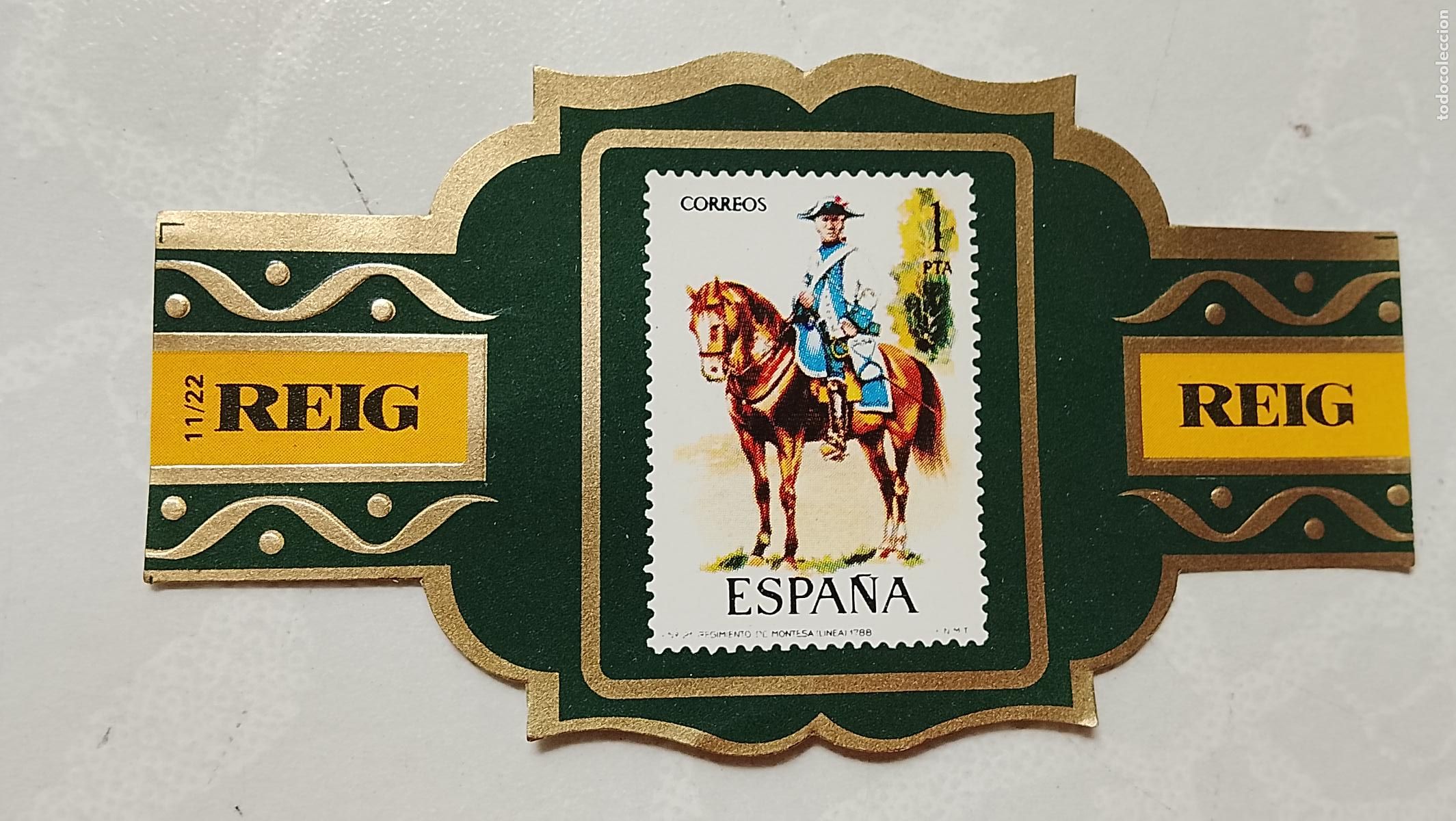 Vitolas de colecci&oacute;n: vitola de puros o tabacos REIG - LA DE LA FOTO - OFERTAS POR LOTES COMBINADOS - COLECIONISMO