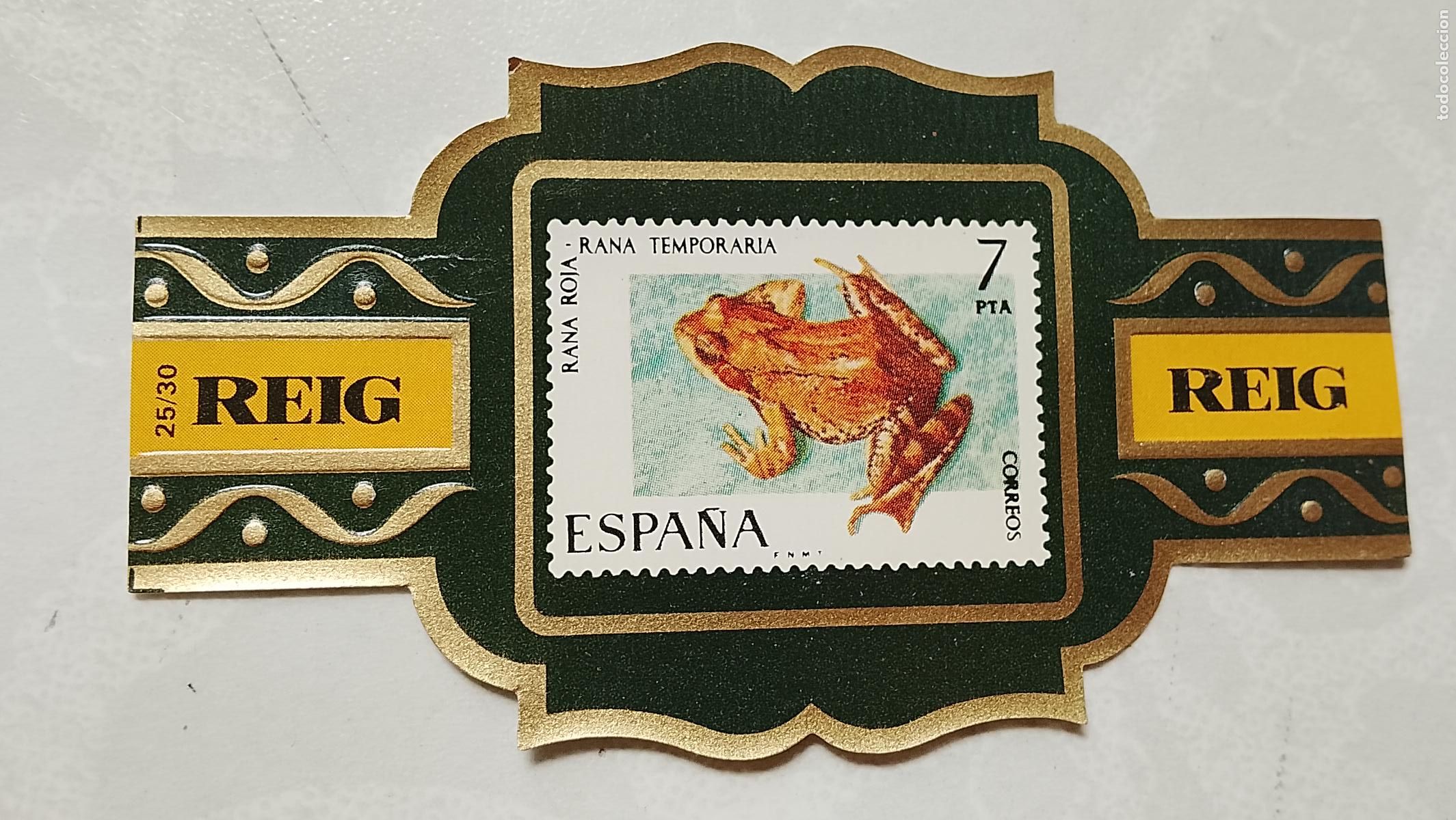 Vitolas de colecci&oacute;n: vitola de puros o tabacos REIG - LA DE LA FOTO - OFERTAS POR LOTES COMBINADOS - COLECIONISMO