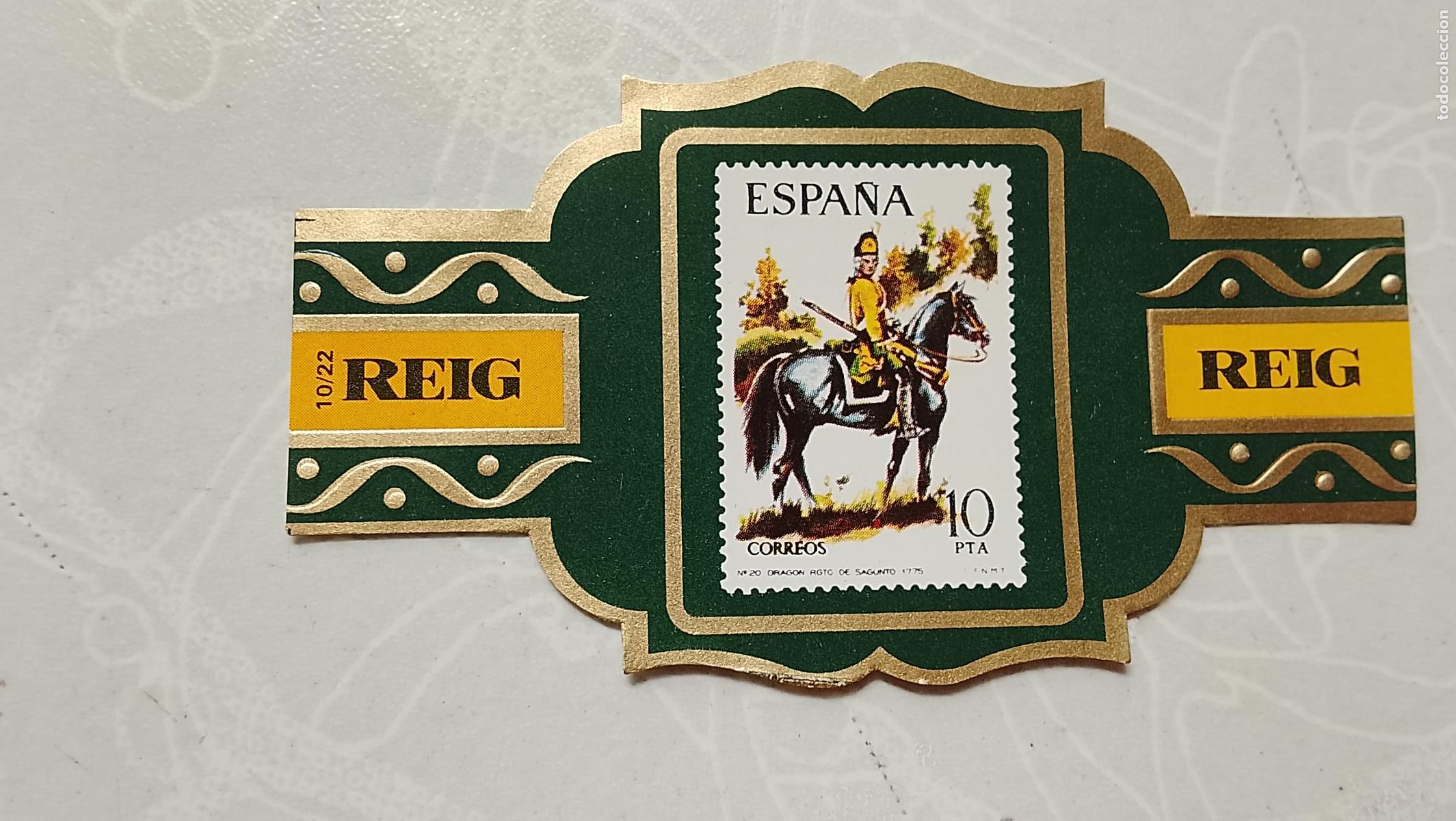 Collection cigar bands: vitola de puros o tabacos REIG - LA DE LA FOTO - OFERTAS POR LOTES COMBINADOS - COLECIONISMO