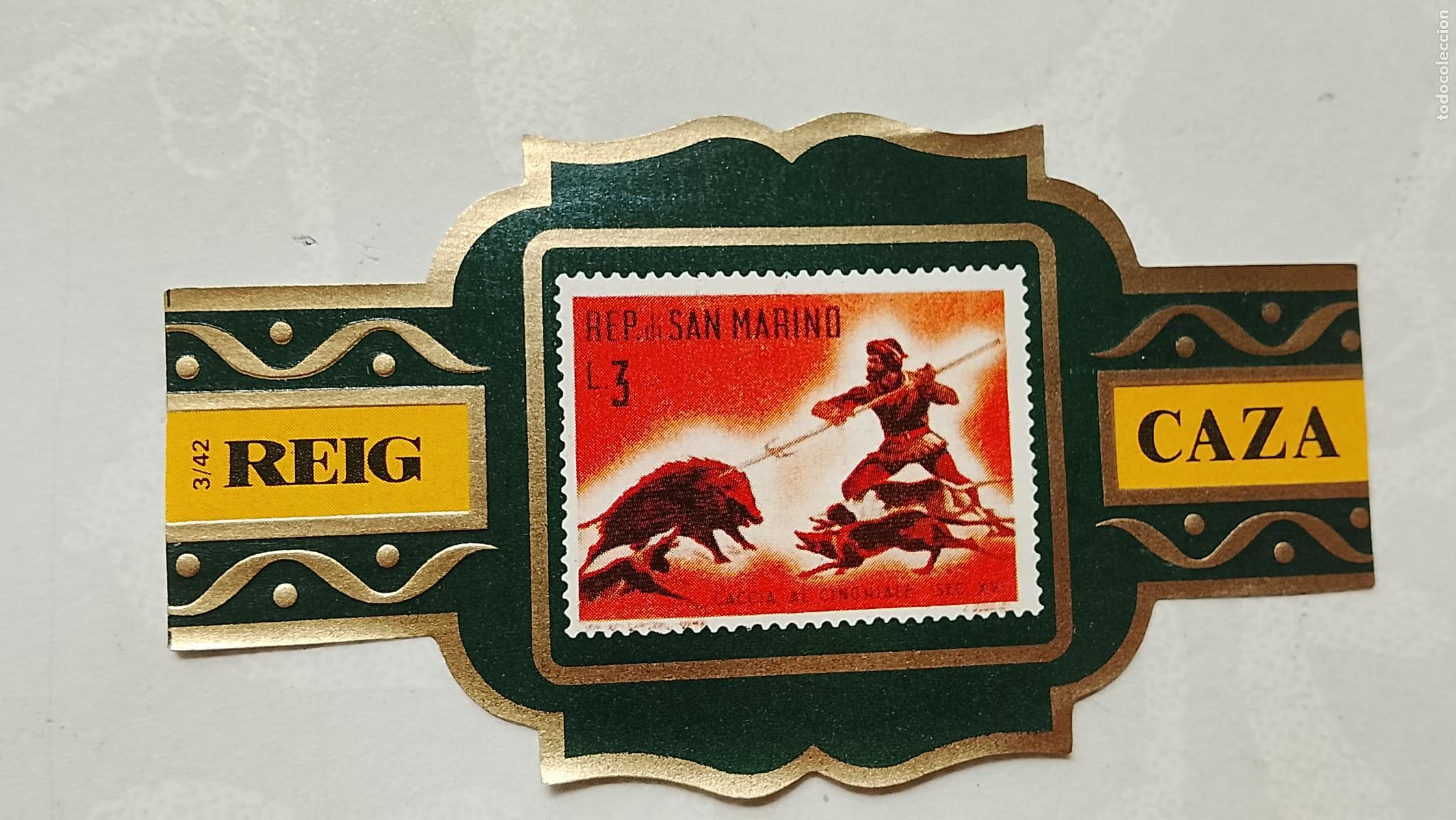 Collection cigar bands: vitola de puros o tabacos REIG - LA DE LA FOTO - OFERTAS POR LOTES COMBINADOS - COLECIONISMO