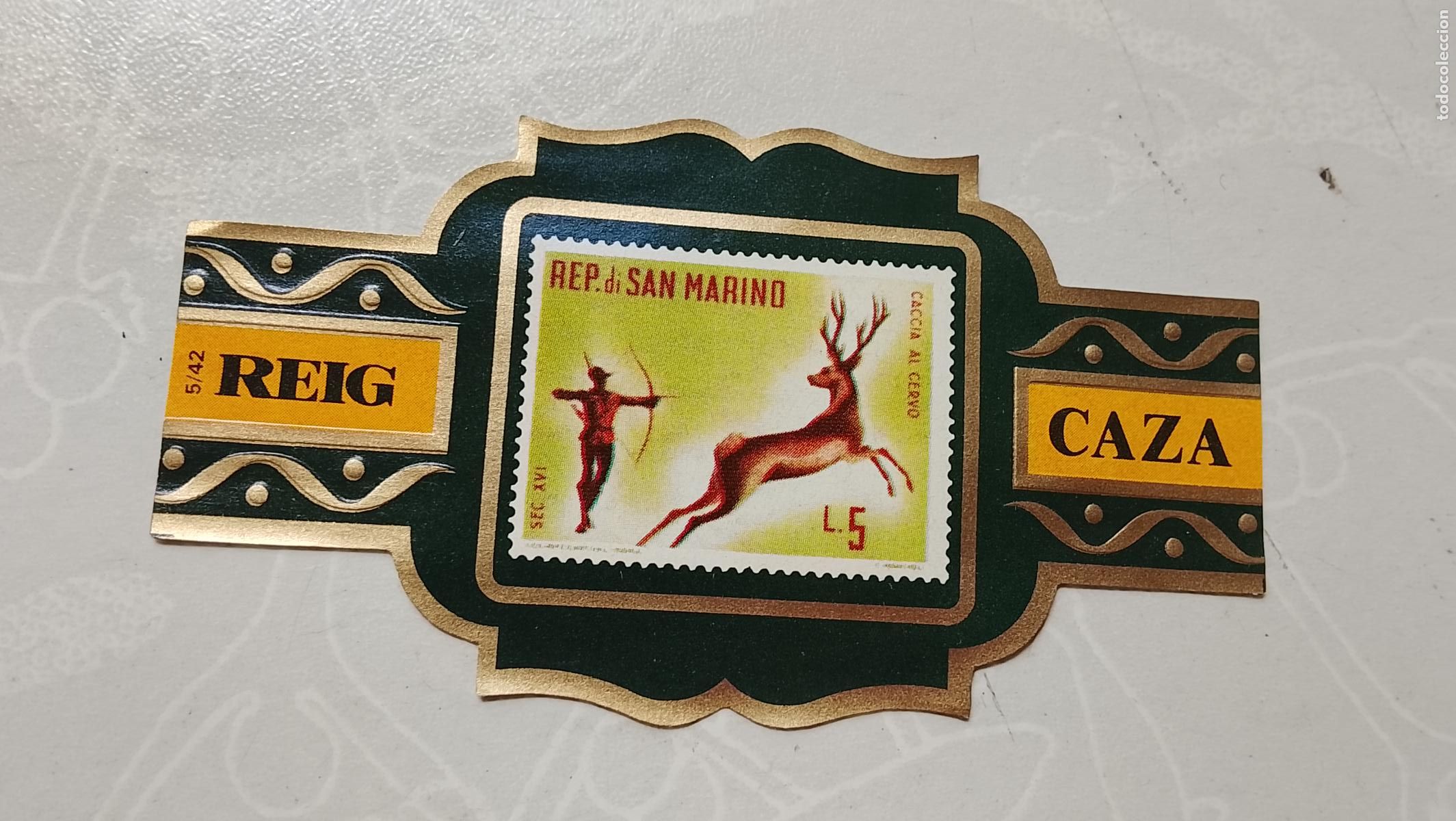 Collection cigar bands: vitola de puros o tabacos REIG - LA DE LA FOTO - OFERTAS POR LOTES COMBINADOS - COLECIONISMO