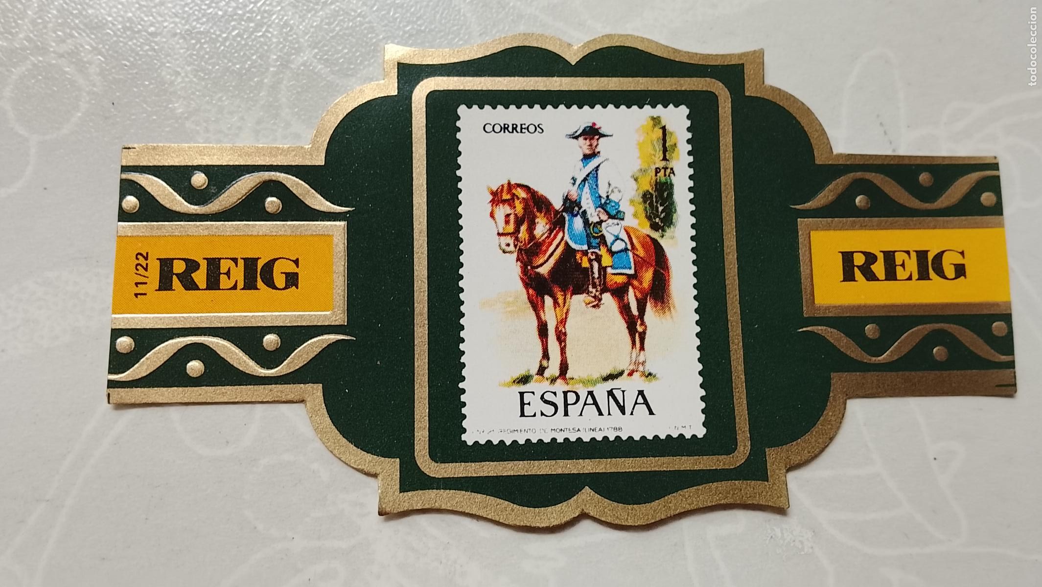 Collection cigar bands: vitola de puros o tabacos REIG - LA DE LA FOTO - OFERTAS POR LOTES COMBINADOS - COLECIONISMO