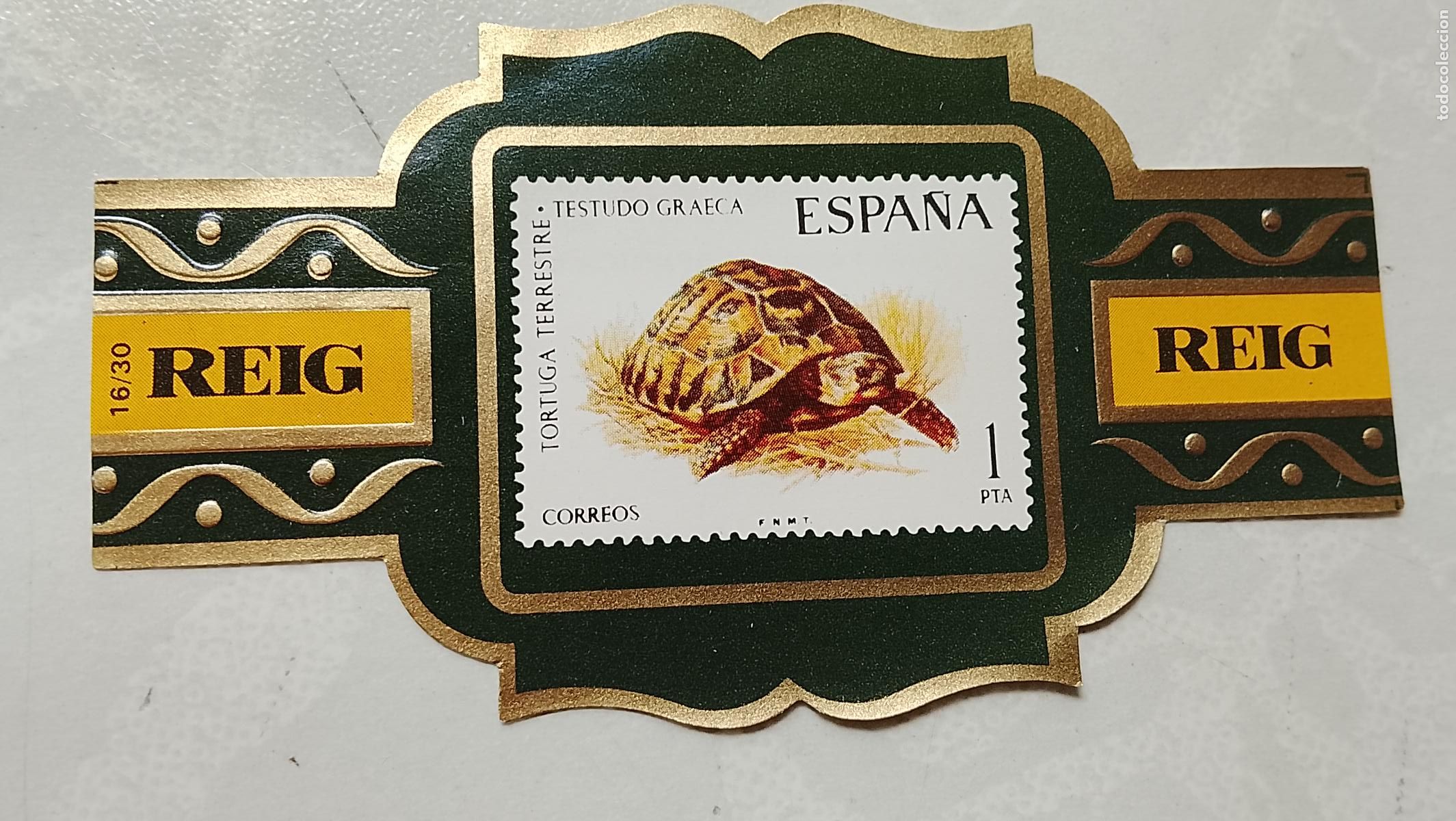 Collection cigar bands: vitola de puros o tabacos REIG - LA DE LA FOTO - OFERTAS POR LOTES COMBINADOS - COLECIONISMO