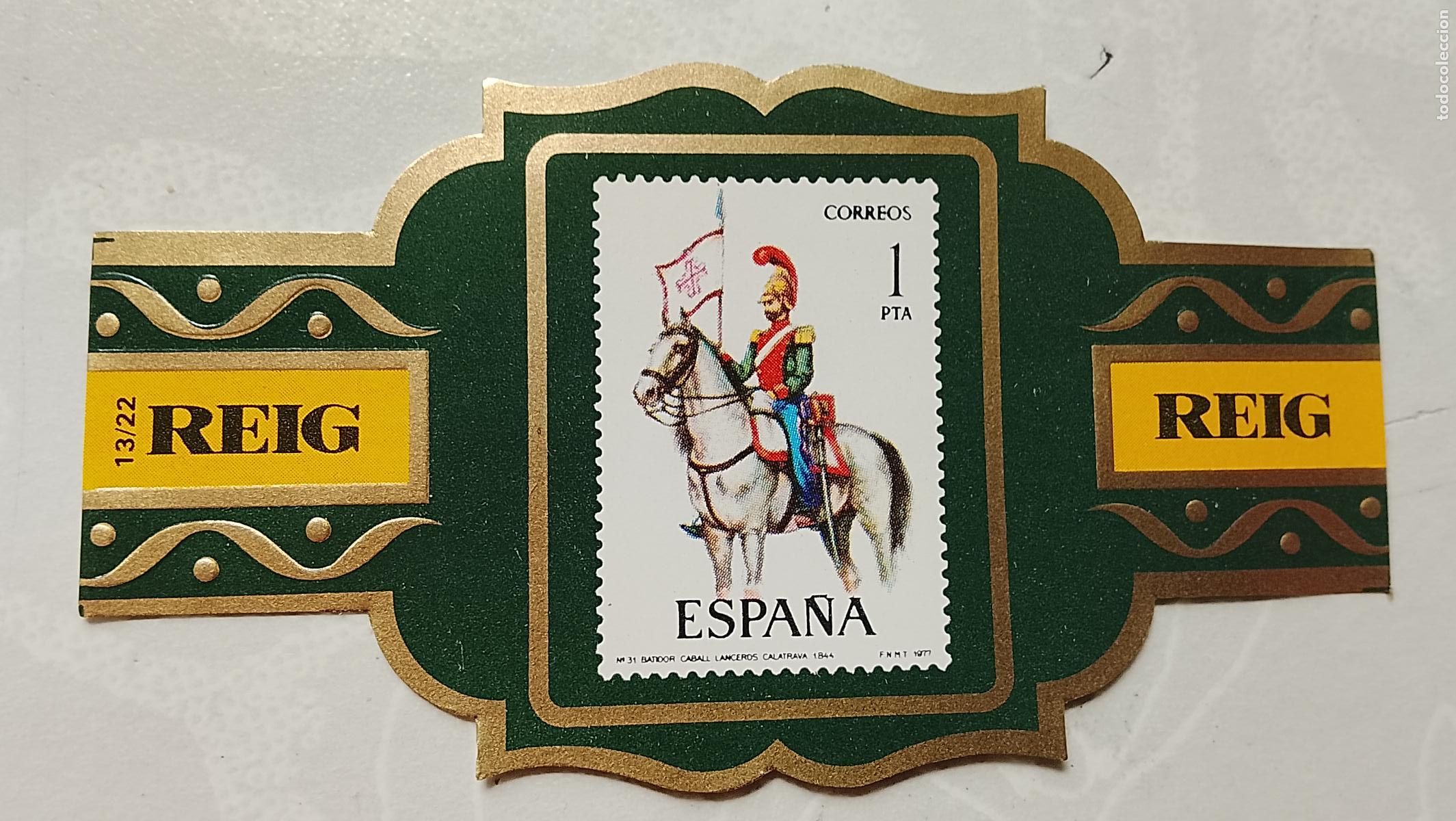 Collection cigar bands: vitola de puros o tabacos REIG - LA DE LA FOTO - OFERTAS POR LOTES COMBINADOS - COLECIONISMO