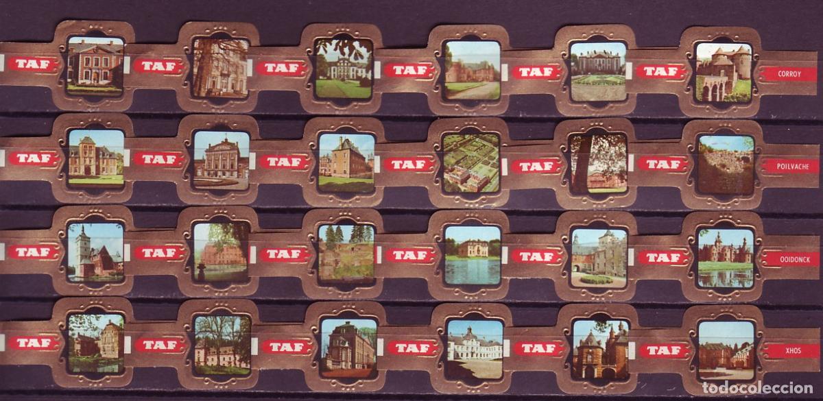 Vitolas de colecci&oacute;n: TAF, CASTILLOS DE BELGICA, SERIE 1&ordf;, 24 VITOLAS, SERIE COMPLETA.