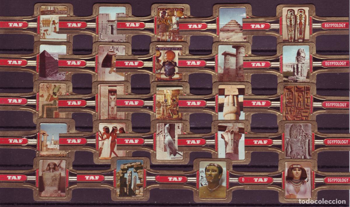 Vitolas de colecci&oacute;n: TAF, EGIPTOLOGIA, 24 VITOLAS, SERIE COMPLETA.