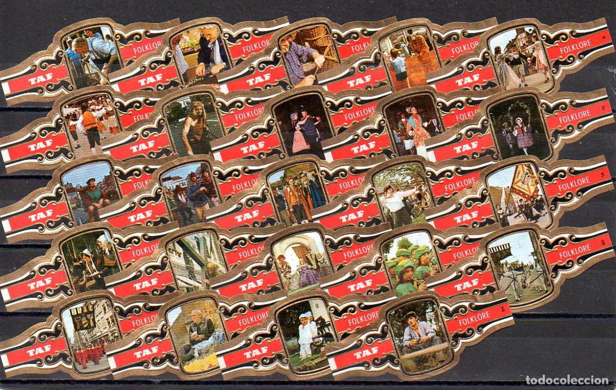 Vitolas de colecci&oacute;n: TAF, FOLKLORE, SERIE 1&ordf;, 24 VITOLAS, SERIE COMPLETA.