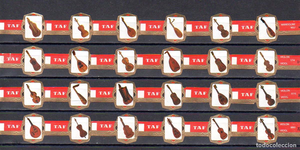 Vitolas de colecci&oacute;n: TAF, INSTRUMENTOS MUSICALES, 24 VITOLAS, SERIE COMPLETA.