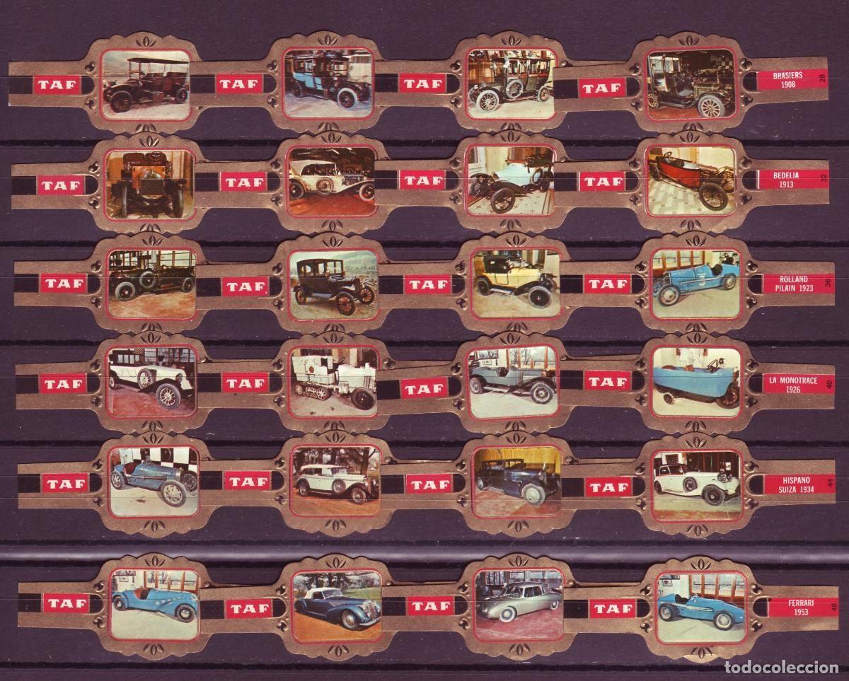 Vitolas de colecci&oacute;n: TAF, MUSEO DEL AUTOMOVIL, SERIE 2, 24 VITOLAS, SERIE COMPLETA.