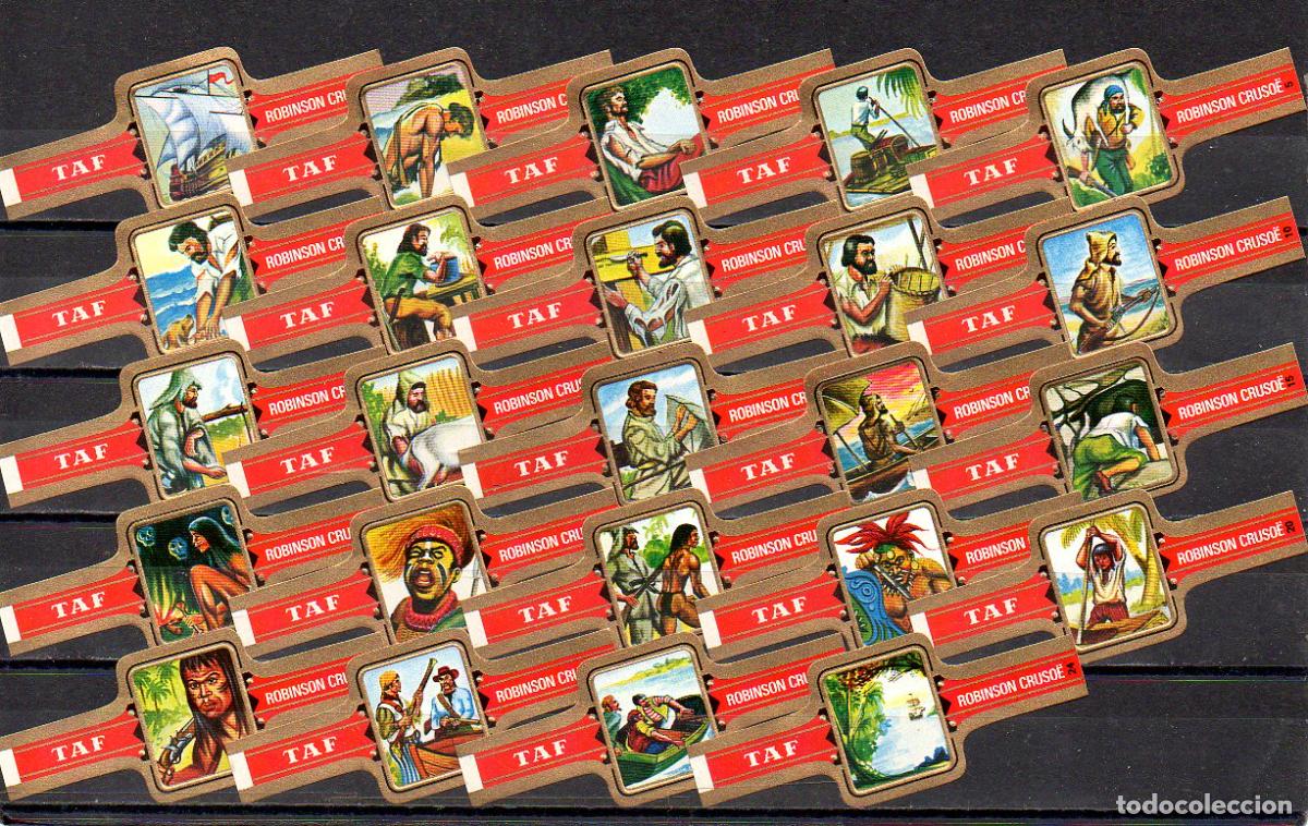 Vitolas de colecci&oacute;n: TAF, ROBINSON CRUSOE, 24 VITOLAS, SERIE COMPLETA.