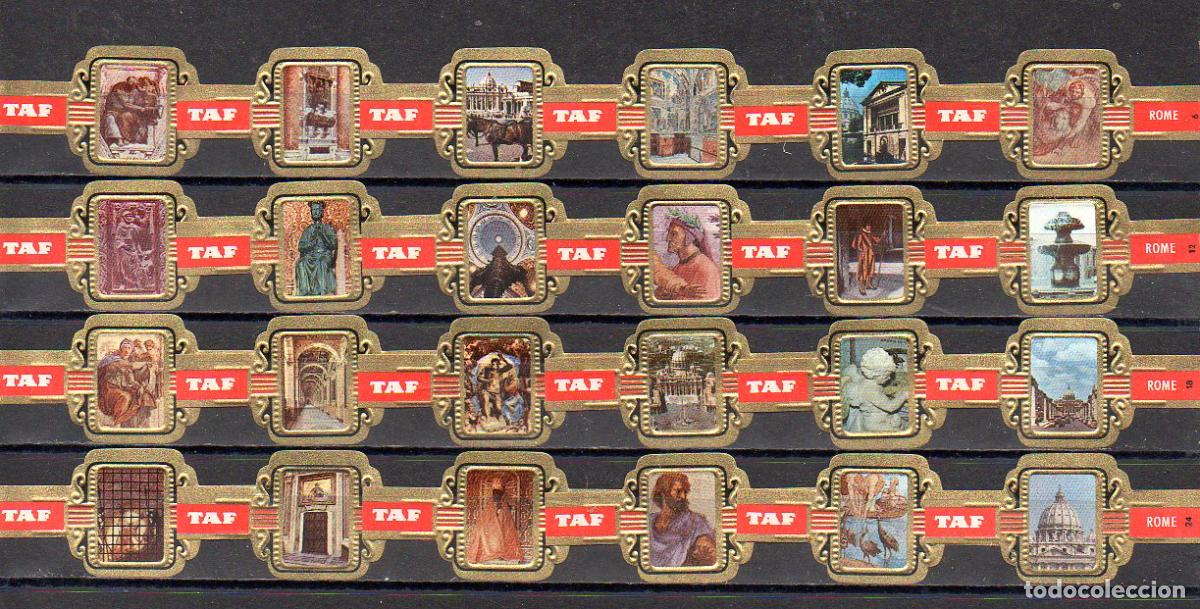 Vitolas de colecci&oacute;n: TAF, ROMA, 24 VITOLAS, SERIE COMPLETA.
