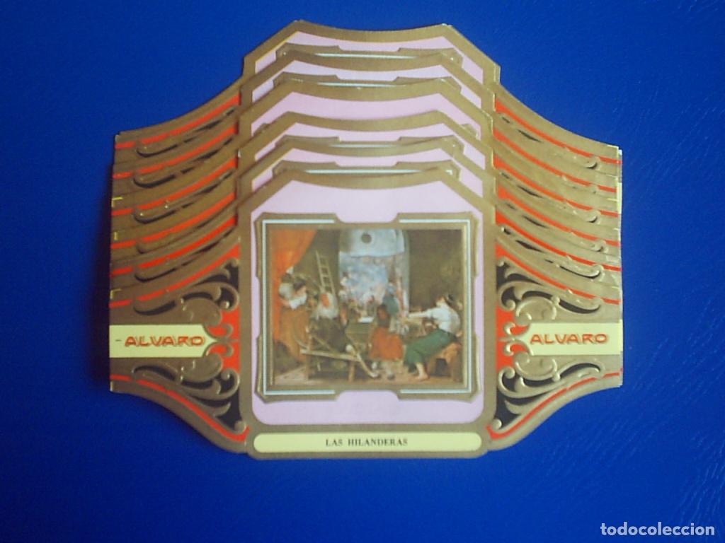 Vitolas de colecci&oacute;n: ALVARO, VELAZQUEZ, SERIE 2&ordf;, 12 VITOLINAS, SERIE COMPLETA.