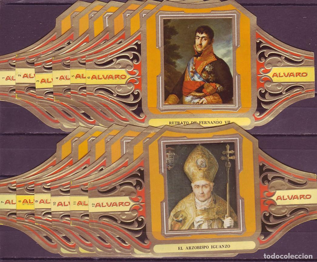 Vitolas de colecci&oacute;n: ALVARO, VICENTE LOPEZ, 12 VITOLINAS, SERIE COMPLETA.