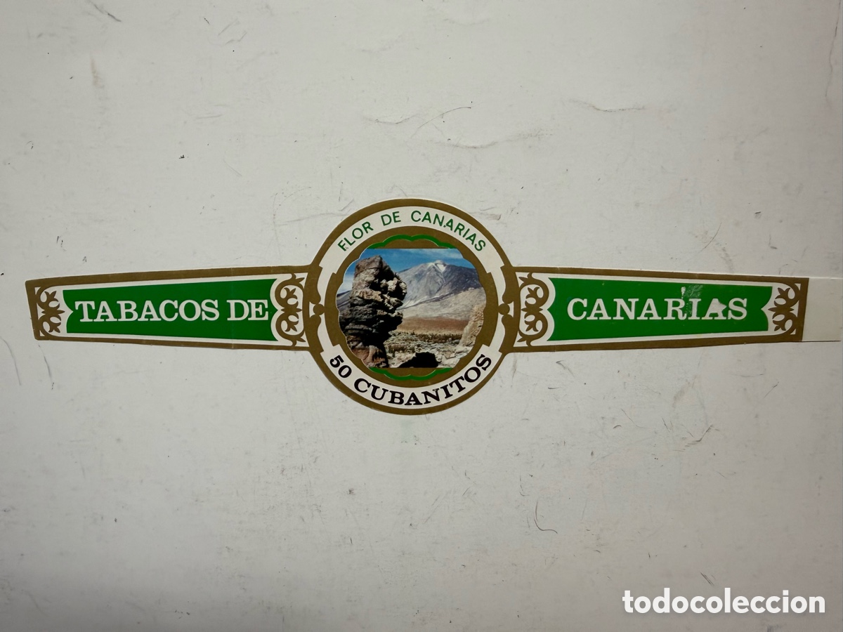 Vitolas de colecci&oacute;n: VITOLA GIGANTE DE TABACOS DE CANARIAS FLOR DE CANARIAS 50 CUBANITOS-CAR-N&ordm;-3